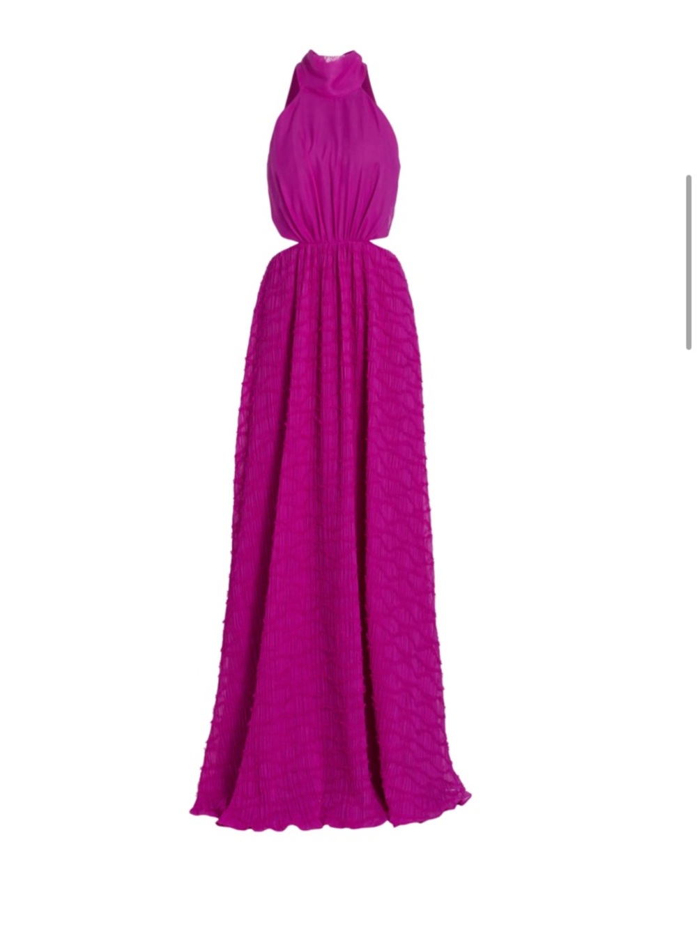 ML Monique Lhuillier Sleeveless Chiffon Maxi Dress, Violet